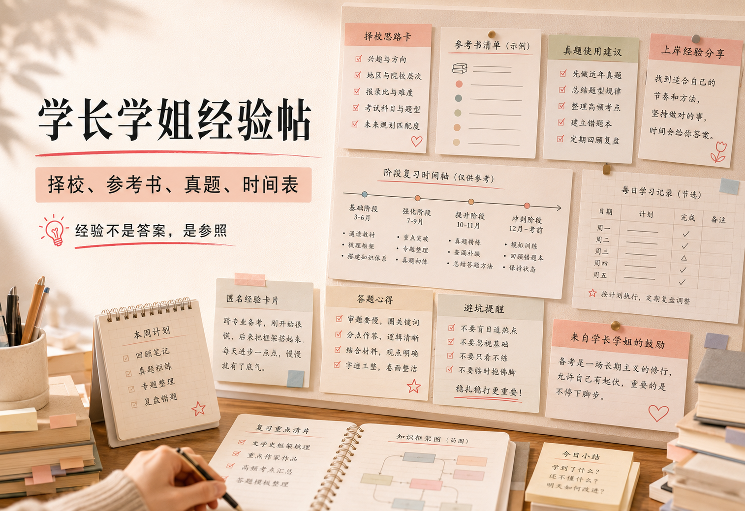学长学姐经验帖专题视觉