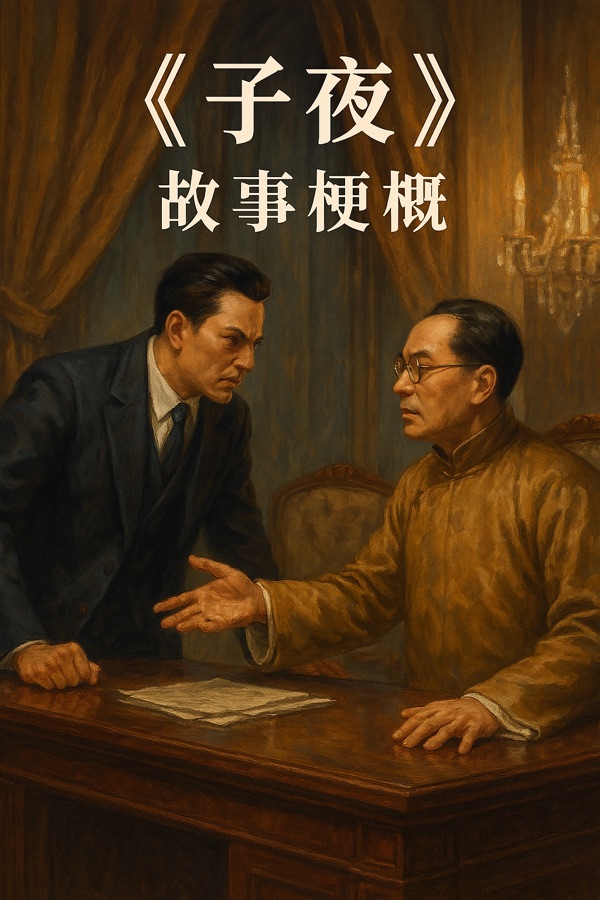 《子夜》故事梗概封面