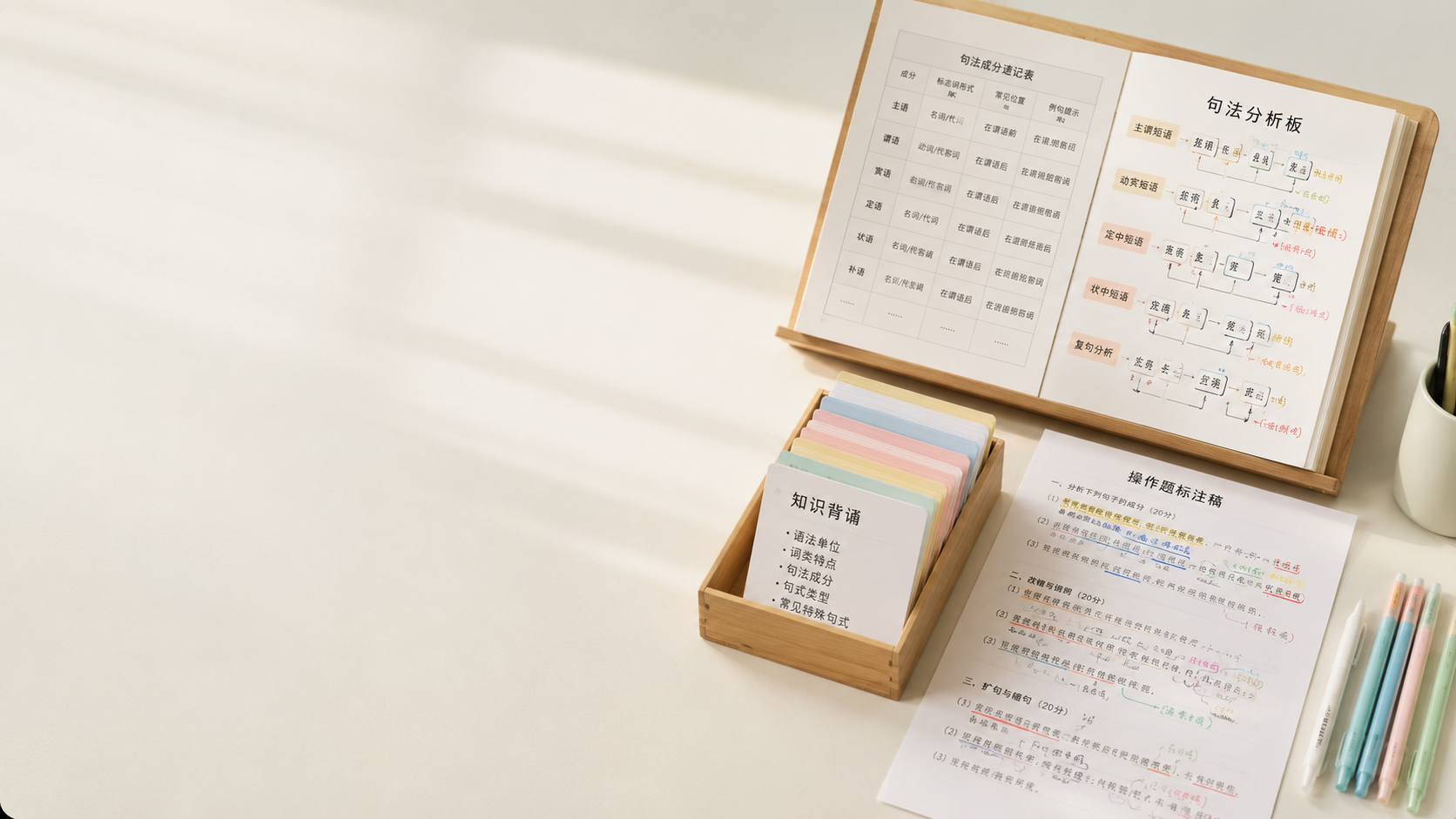 现代汉语强化课课程主视觉