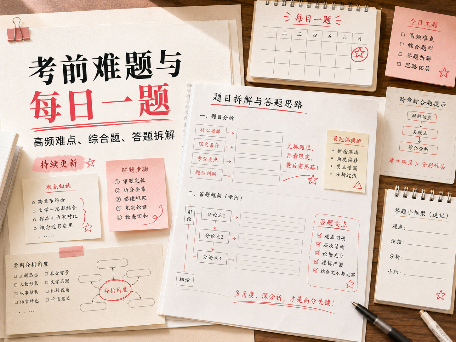考前难题与每日一题专题图