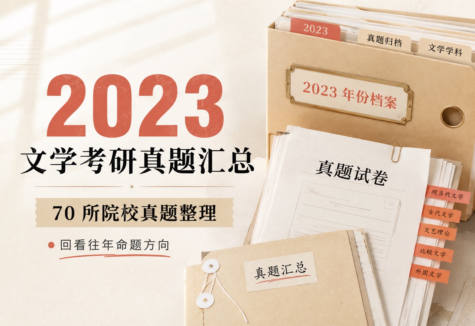 2023 文学考研真题汇总